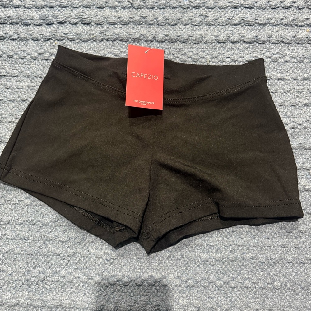 Capezio Black Athletic Shorts Sleek Design